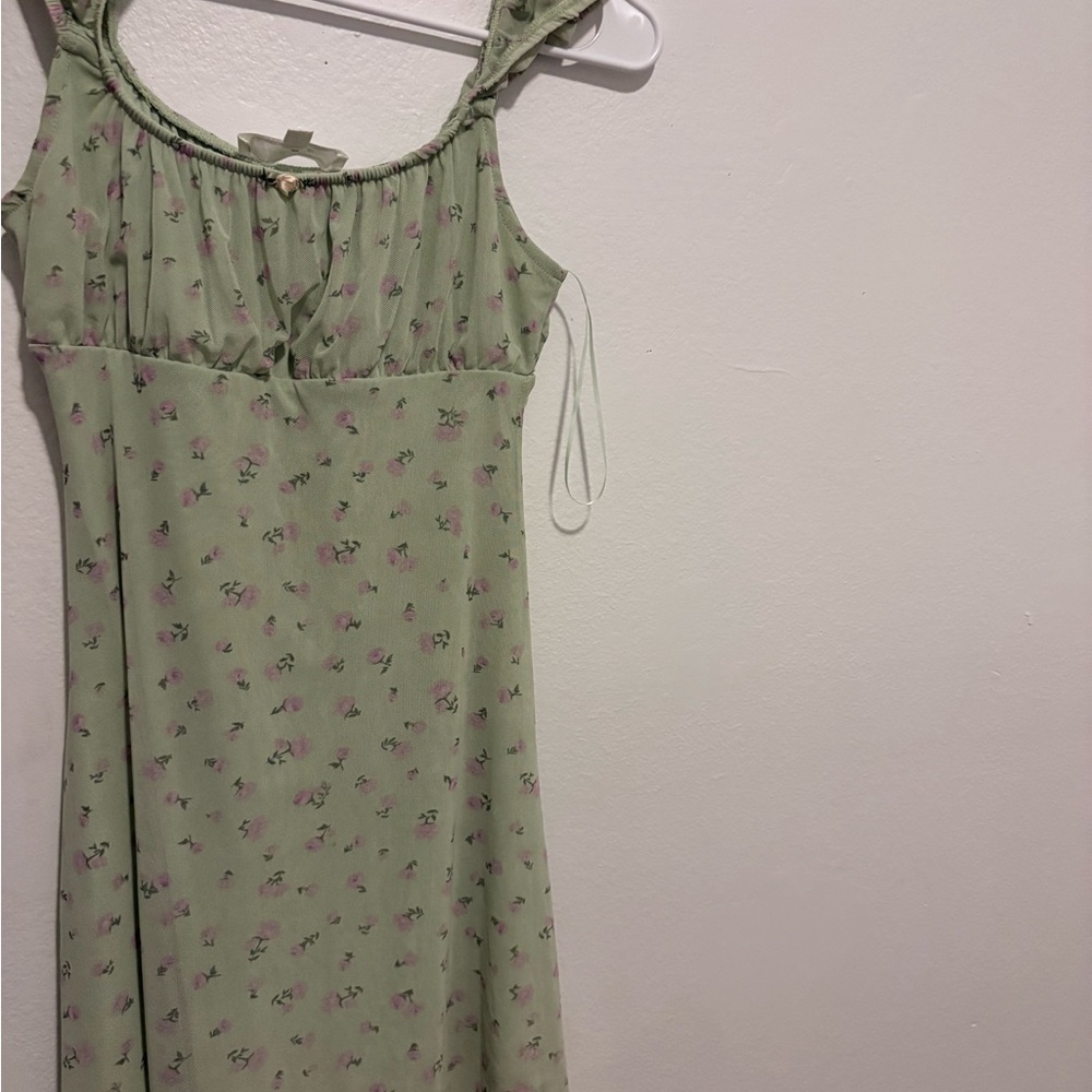 Hippie Rose Green Floral Top